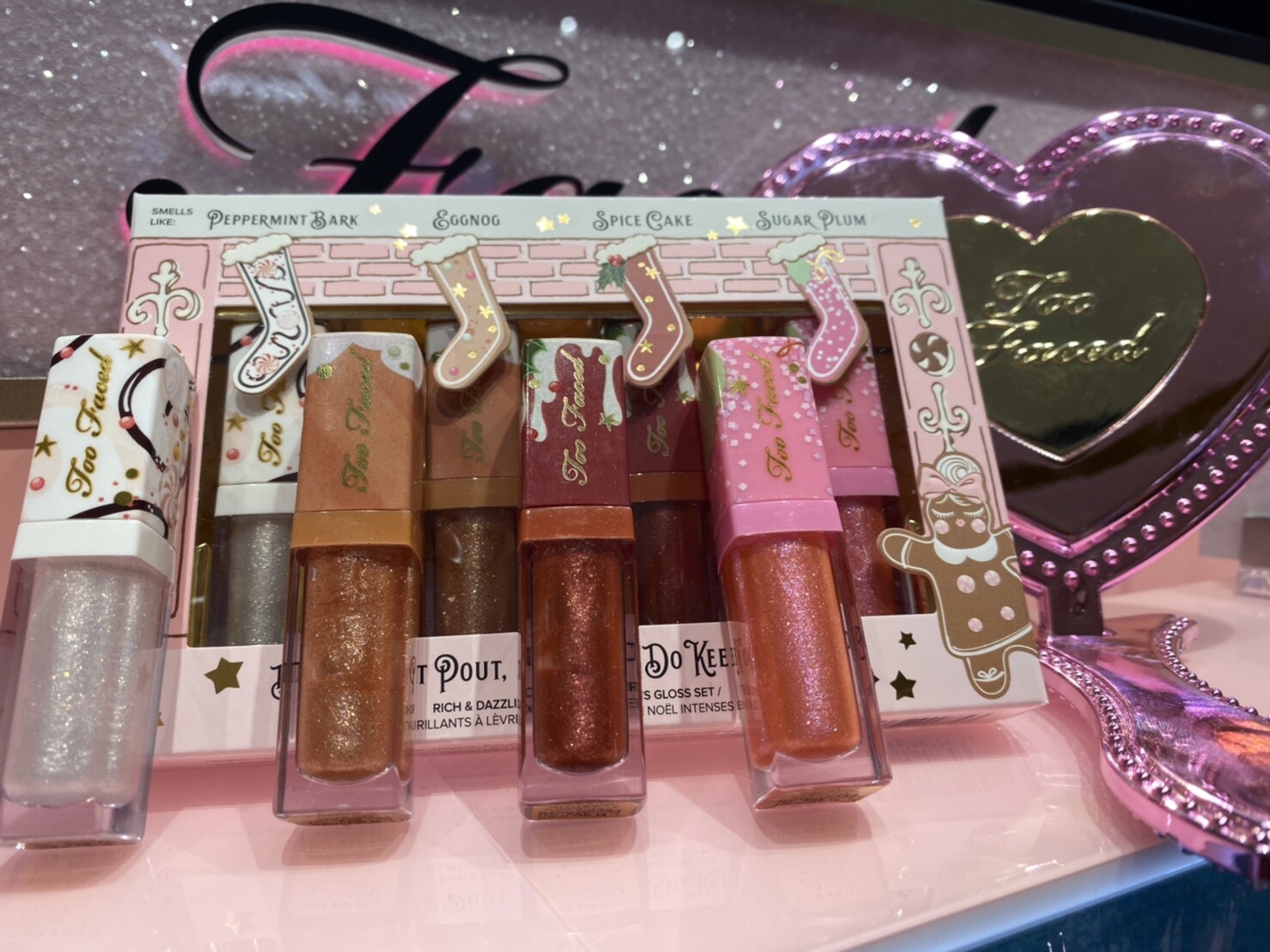 海外個人輸入 Too Faced|クリスマスコスメ 2019 リップグロスホリデーセット 口紅