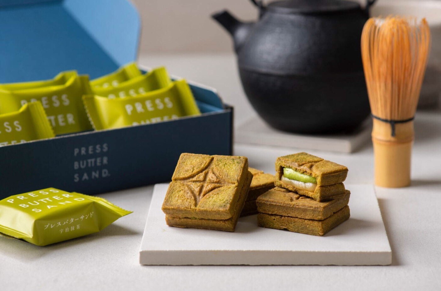 工場直売訳あり　グラサージュ掛けウエハース(あんバター風味)　(抹茶) 2023年6月1日（木）より販売】茶ごころをバターとともに味わう