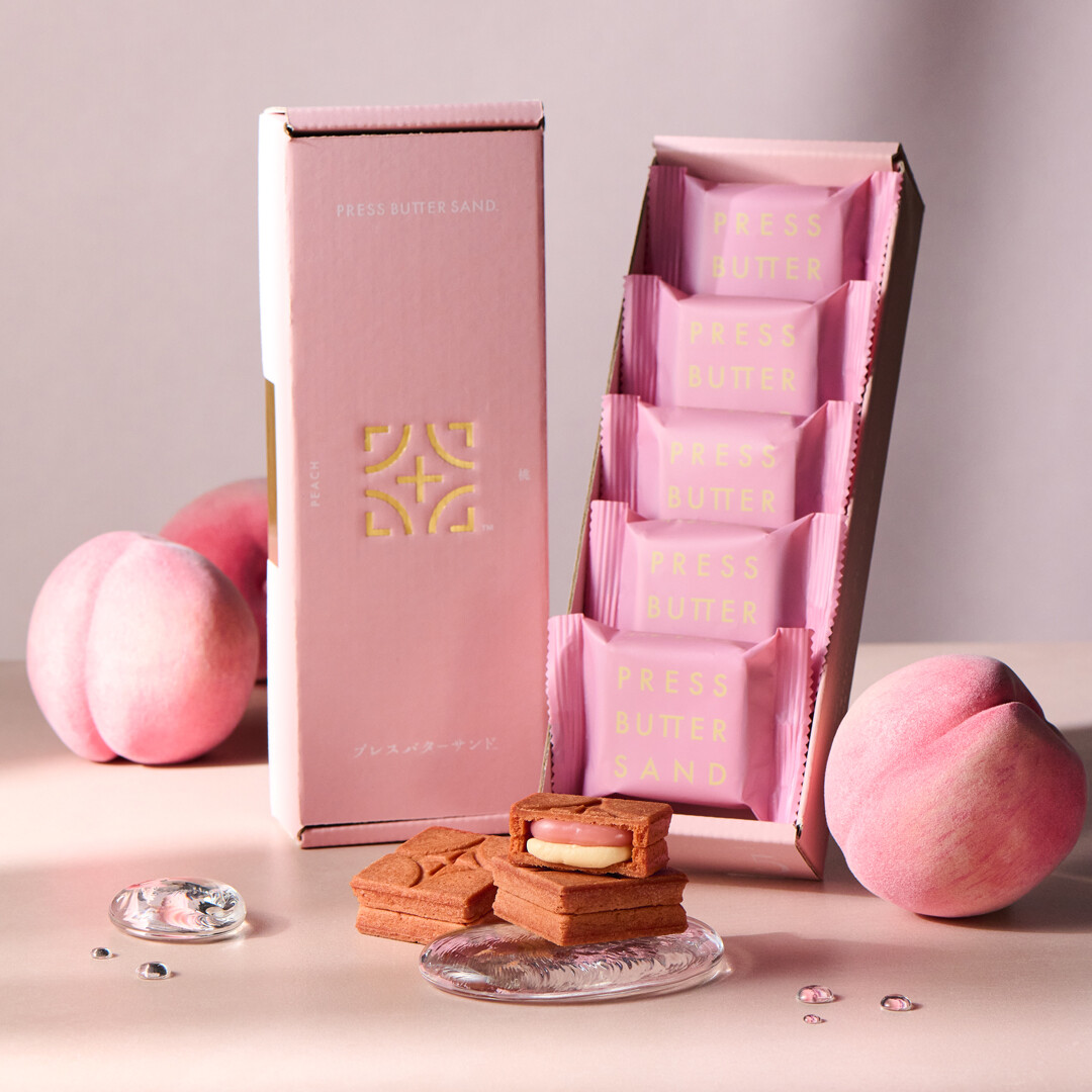 PRESS BUTTER SAND【新フレーバー】バターサンド＜桃＞ 渋谷スクランブルスクエア 東急百貨店プロデュースショップ