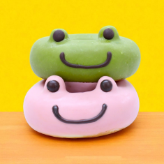 かえるのピクルスドーナツセット（グリーン＆ピンク）
１，０５１円