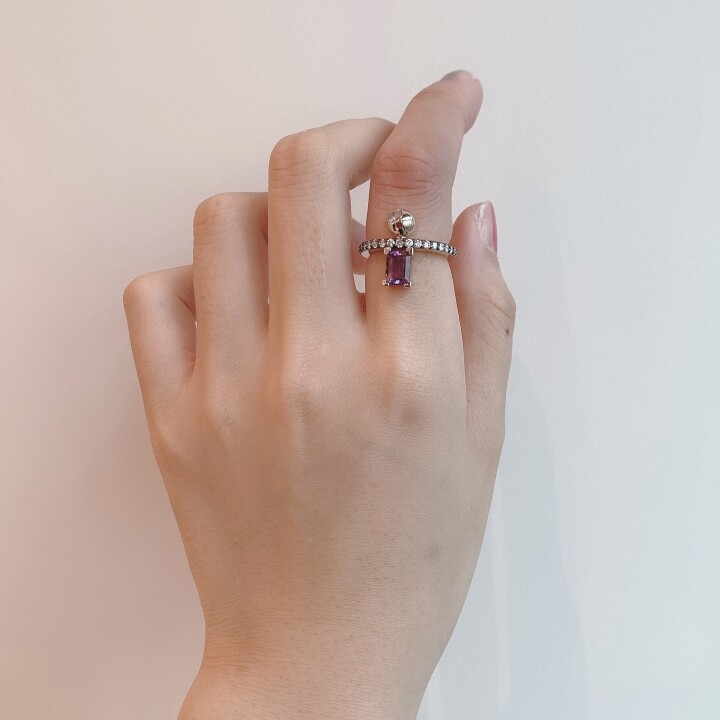 Equal Ring(Amethyst)#10
【価格】¥192,500
【サイズ】#10
【素材】K10YG、ダイヤ(0.5ct)
