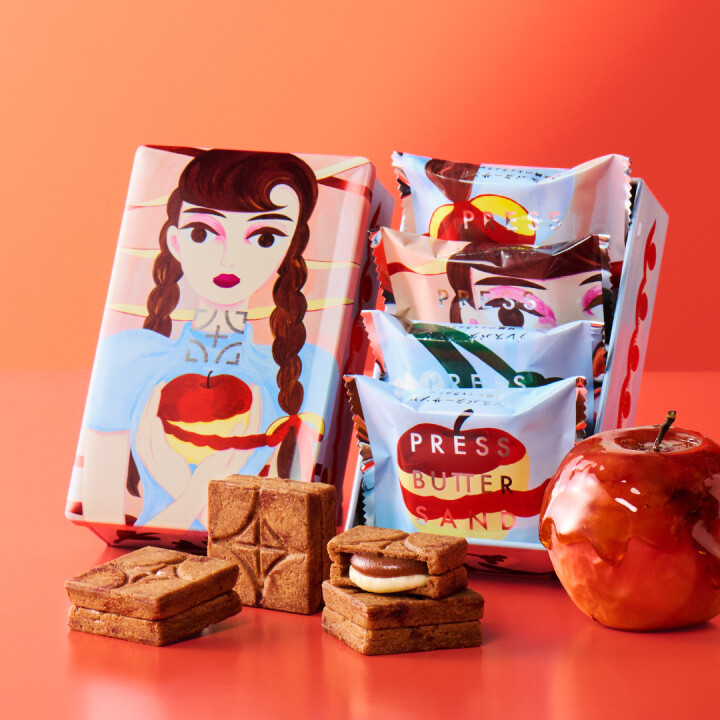 バターサンド〈林檎のキャラメリゼ〉4個入 税込1,728円